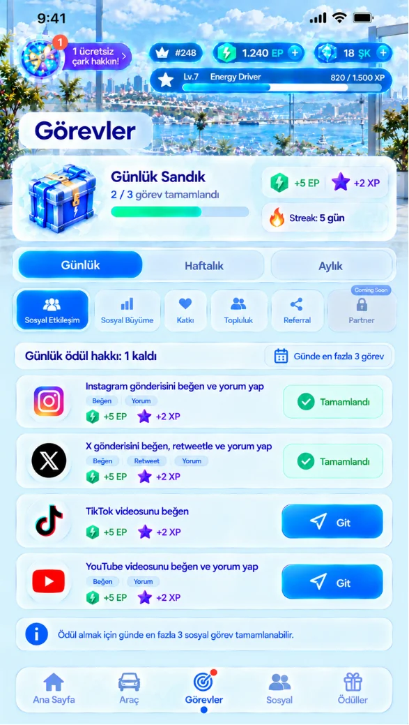 eBattery Oyun alanı uygulama ekranı